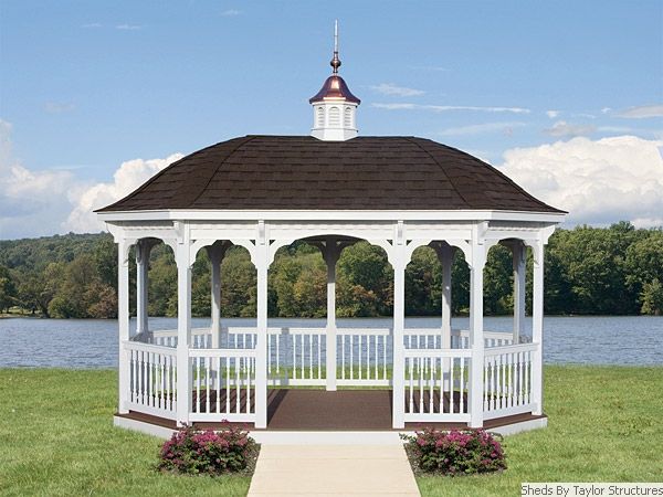 Vinyl Oval Gazebo 4