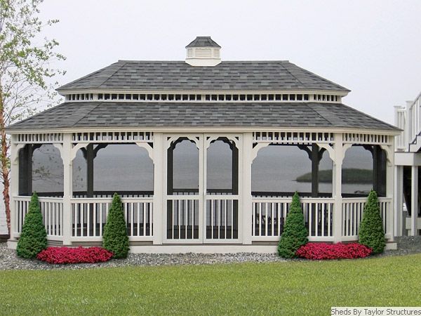 Vinyl Oval Gazebo 8